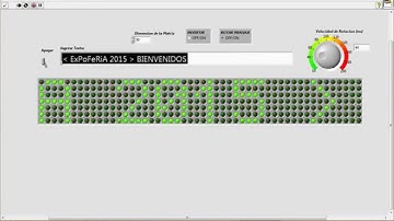 LABVIEW ROTAR MENSAJES EN MATRIZ DE LEDS
