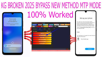 KG BROKEN 2025 BYPASS: NEW MTP Mode Method with Nice Unlocker Tool - 100% WORKED!