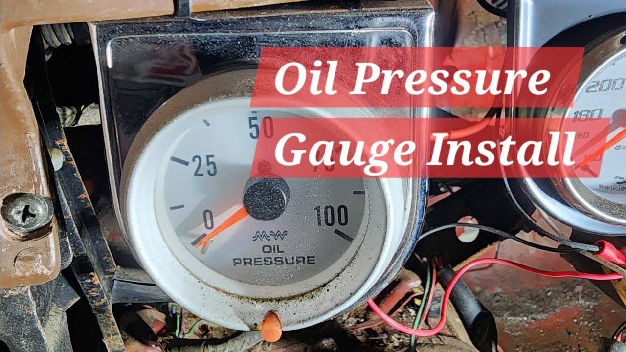 How to install a mechanical oil pressure gauge. 20r, 22r, 22re & more