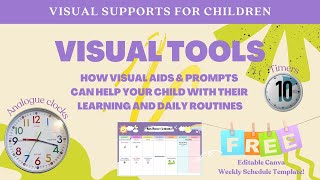 How to Support Your Child’s Learning with Visual Tools & Cues | FREE Weekly Schedule Printable