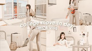 college move-in day vlog | siera #1 — the sims 4