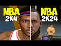 Lebron james evolution in nba 2k games 2k4  nba 2k24