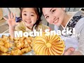 Homemade japanese snacks  made from leftover mochi  3 recipes