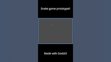 I made a Snake game prototype with Godot Game Engine!! #shorts