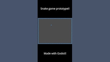 I made a Snake game prototype with Godot Game Engine!! #shorts