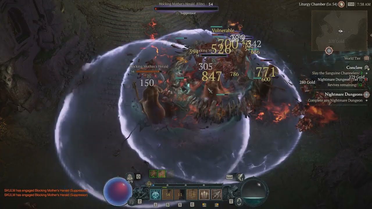 Necro Solo Nightmare Dungeon World Tier 3 | Diablo 4 Necromancer