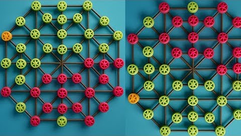 22 beads village style game  || 2 player mind game || learn to play