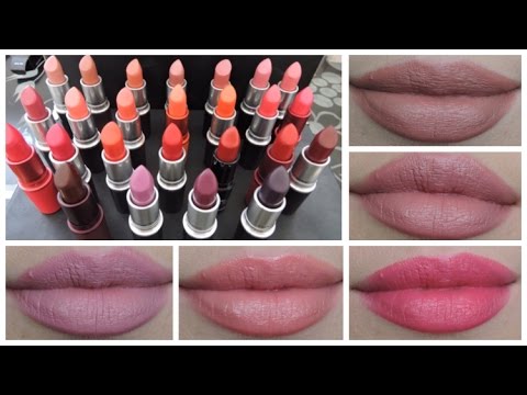 Mac Lipstick Collection Swatch Review 2 Youtube