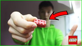 How to make a lego brick from plastic bottle caps? 