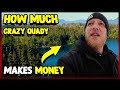 How much crazy quady makes money on youtube 2024