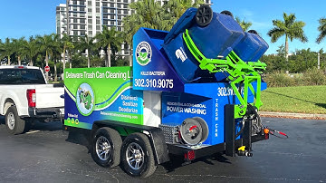 Garbage Can Cleaning Systems || Getting Rid of Bacteria || Sparkling Bins