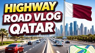 Qatar Highway Road Car Driving 4K | Beautiful Doha Road View