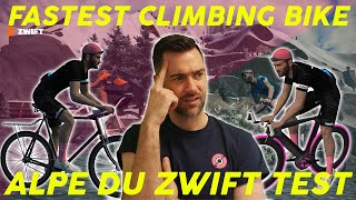 THE FASTEST CLIMBING BIKE ON ZWIFT - *ALPE DU ZWIFT TEST*