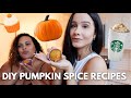 WE MADE PUMPKIN SPICE LATTES &amp; MUFFINS | AT HOME RECIPES