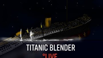 Titanic Blender Modelling (REMASTERED, Live) (PORTHOLES! PT.1)