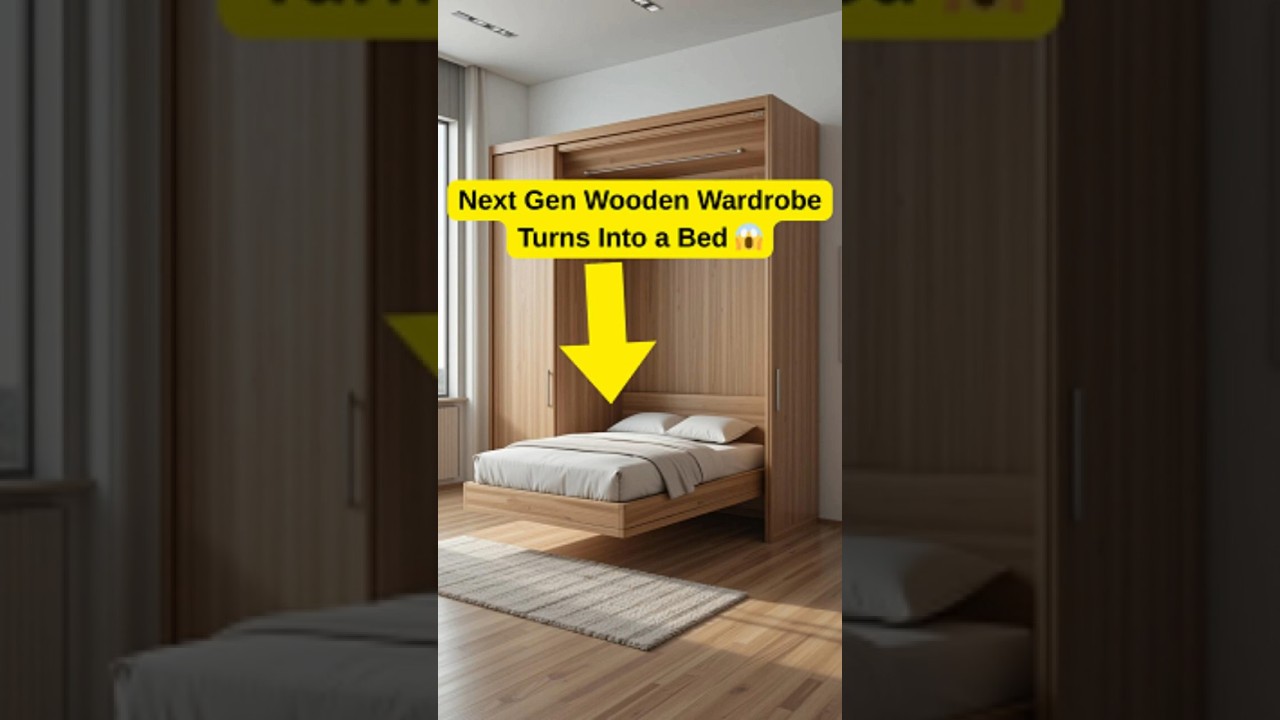 From Wardrobe to Bed in Seconds | Futuristic Wooden Furniture Design