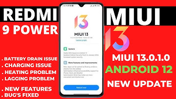 Redmi 9 Power Miui 13.0.1.0/Android 12 New Update 😀|New Upcoming Features