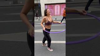 Hula Hoop Challenge With Women On The Street!