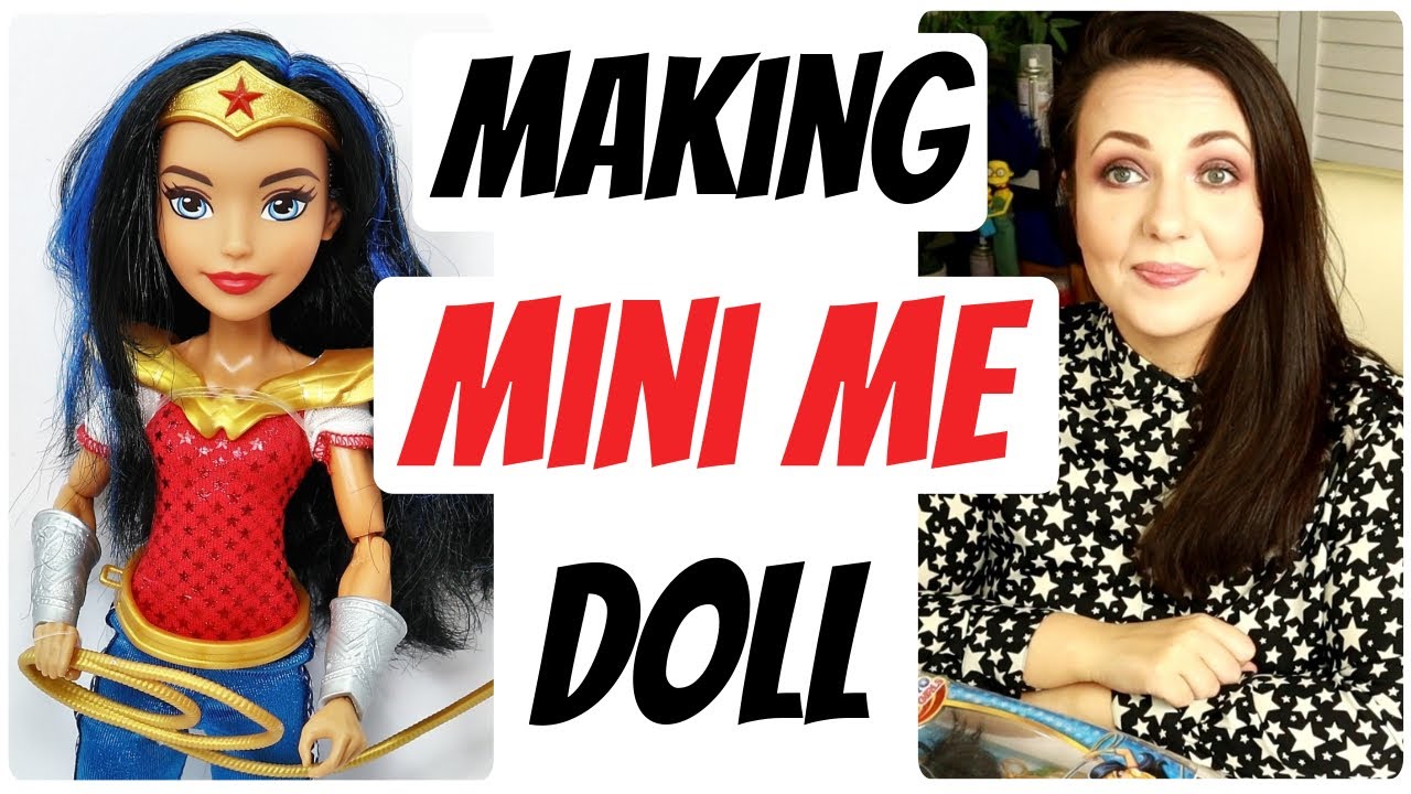 Making A Mini Me Doll Wonder Woman Barbie Doll Repaint By Poppen