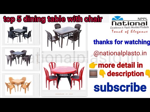 best top 5 dining table | product of nppl national | table with chair | plastic