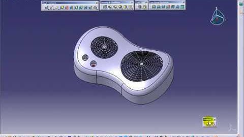 CATIA V5 - FUNCTIONAL MOLDED PARTS - SPEAKER COVER DEMO