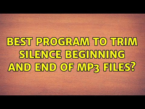 Video: Jak Vybrat Program Pro Ořezávání Souborů MP3