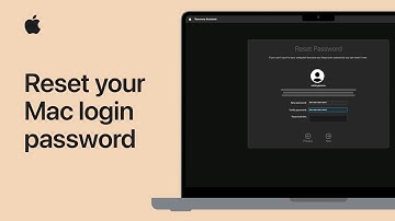 How to reset your Mac login password | Apple Support