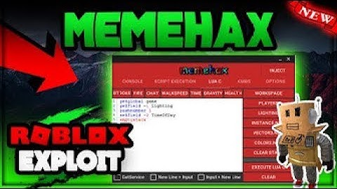 NEW ROBLOX EXPLOIT: MEMEHAX DEMO (PATCHED) SCRIPT EXECUTION & LVL 7 LUA-C EXECUTOR! (May 26th