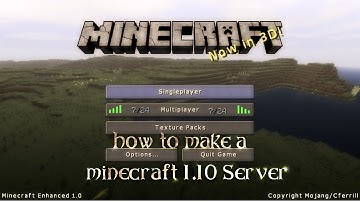 Minecraft - How to make a 1.10 server