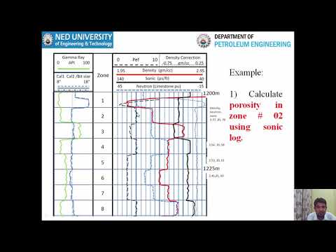 Lecture 10 Sonic Log–II Well Logging Course at Petroleum Engineering Department, NEDUET Faizan Ali