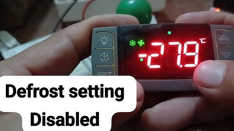 How to disable defrost setting in dixell Controller #zkmultitech