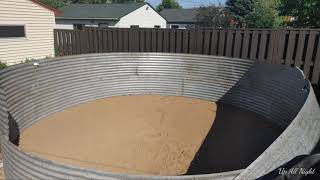 Grain bin pool design