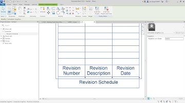 Titelblok revisieschema in Revit 2025