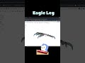 Eagle legs… engineered in CAD 🦅⚙️ #onshape #cad #eagle #bird #caddesign #ytshorts #youtubeshorts
