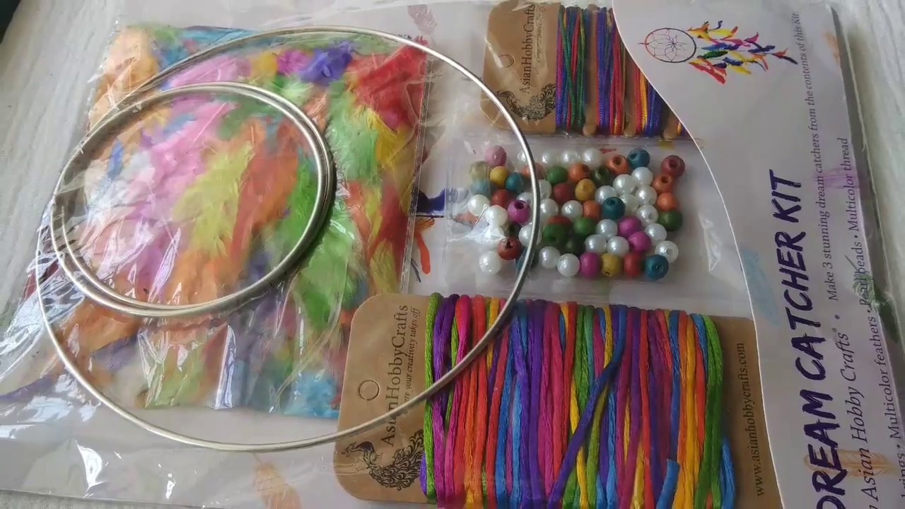 unboxing-dream-catcher-kit-asian-hobby-crafts-diy-dream-catcher-kit