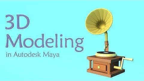 Autodesk Maya _ 3d Modeling Stylized Music Player in Autodesk Maya