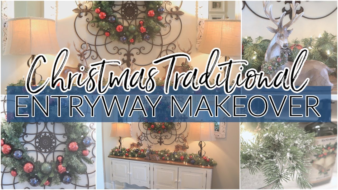 *2021* CHRISTMAS DECORATE WITH ME | ENTRYWAY & GUEST BATH | HALLOWEEN TO CHRISTMAS TRANSITION