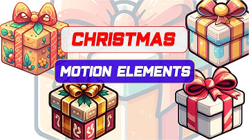 Gifts animations for Christmas motion elements, holiday videos , parties or Celebration videos
