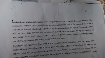 Lexical Meanings | Compositional Meanings #linguistics #newvideo