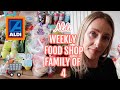 MEAL PLANNING &amp; WEEKLY FOOD SHOP | ALDI FOOD SHOP FAMILY OF 4 | Emma Nightingale