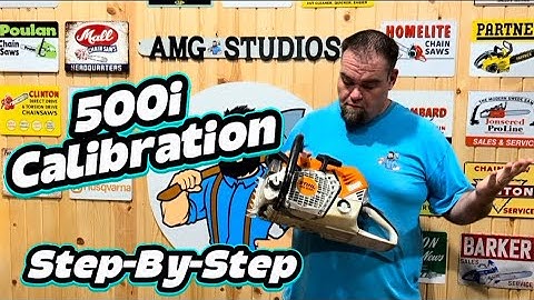 Calibrating Stihl MS 500i chainsaw. Step-by-step how to video. Factory reset of a fuel injected saw.