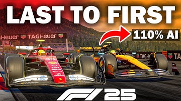 Can I Go From LAST TO FIRST VS 110% AI In F1 25?