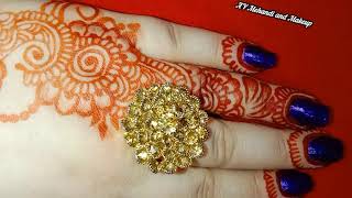 Simple Henna Mehndi Design For Eid/Rakhi| Ay Mehandi And Makeup