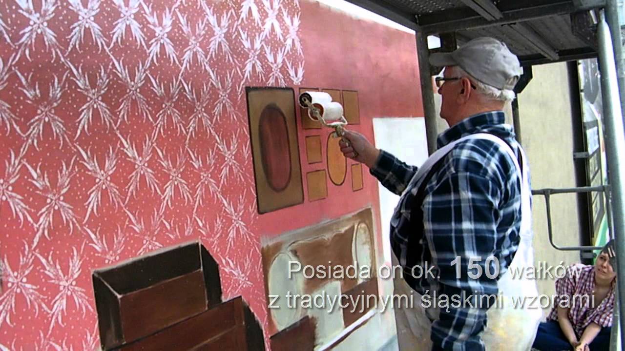 Wzory Na ścianie Malowane Wałkiem Youtube