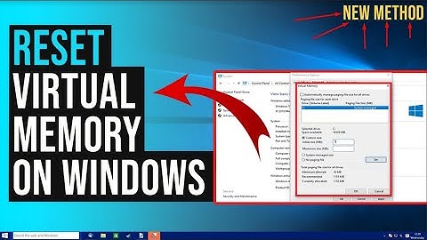 How to reset virtual memory in windows10 2025 | EASY