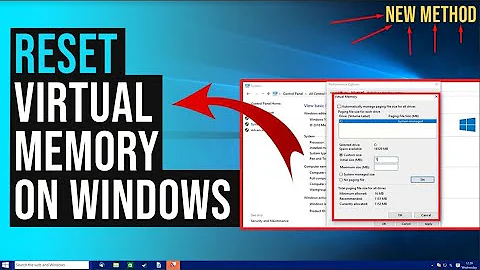 How to reset virtual memory in windows10 2022 | EASY