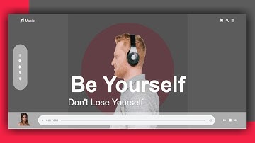 music landing page design, HTML CSS Javascript(gsap animation) web design animation