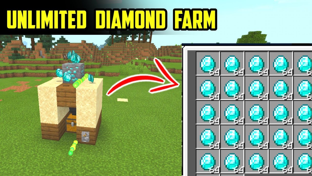 How To Make Diamond Farm In Minecraft