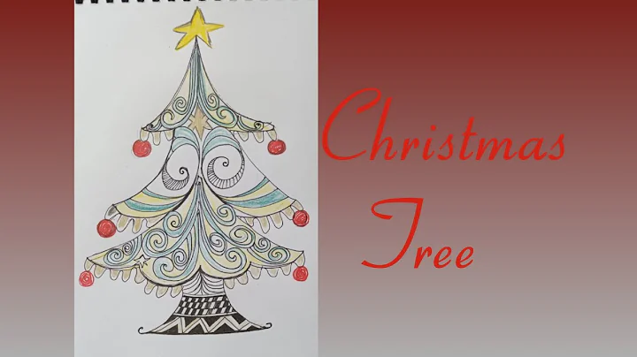 Christmas Tree Zentangle// Christmas Zentangle