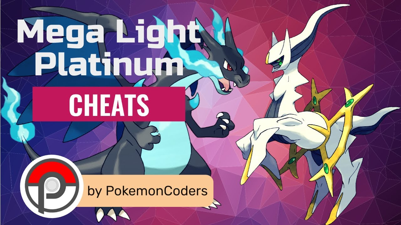 POKEMON LIGHT PLATINUM CHEATS (MEGA STONE,RARE CANDY MASTER BALL